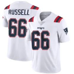 Men's Jotham Russell New England Patriots No.66 Limited Vapor Untouchable Jersey - White