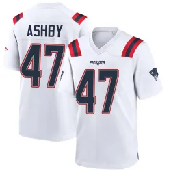 Men's Julian Ashby New England Patriots No.47 Game Jersey - White
