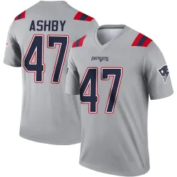 Men's Julian Ashby New England Patriots No.47 Legend Inverted Jersey - Gray