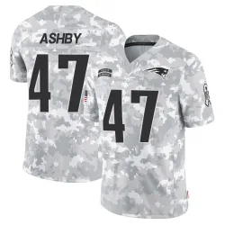 Men's Julian Ashby New England Patriots No.47 Limited 2024 Salute to Service Jersey - Arctic Camo