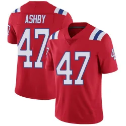Men's Julian Ashby New England Patriots No.47 Limited Vapor Untouchable Alternate Jersey - Red