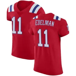 Men's Julian Edelman New England Patriots No.11 Elite Vapor Untouchable Alternate Jersey - Red
