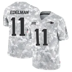 Men's Julian Edelman New England Patriots No.11 Limited 2024 Salute to Service Jersey - Arctic Camo