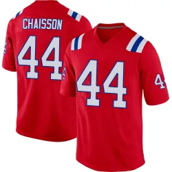 Men's K'Lavon Chaisson New England Patriots No.44 Game Alternate Jersey - Red