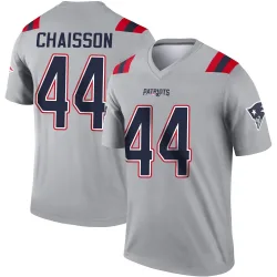 Men's K'Lavon Chaisson New England Patriots No.44 Legend Inverted Jersey - Gray