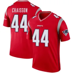 Men's K'Lavon Chaisson New England Patriots No.44 Legend Inverted Jersey - Red
