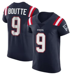 Men's Kayshon Boutte New England Patriots No.9 Elite Team Color Vapor Untouchable Jersey - Navy