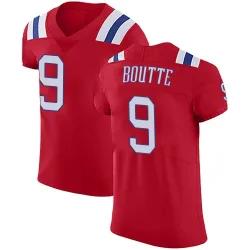 Men's Kayshon Boutte New England Patriots No.9 Elite Vapor Untouchable Alternate Jersey - Red