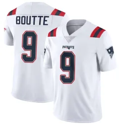 Men's Kayshon Boutte New England Patriots No.9 Limited Vapor Untouchable Jersey - White
