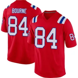 Men's Kendrick Bourne New England Patriots No.84 Game Alternate Jersey - Red