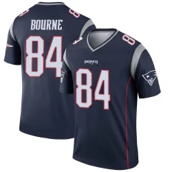 Men's Kendrick Bourne New England Patriots No.84 Legend Jersey - Navy