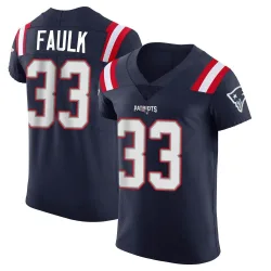 Men's Kevin Faulk New England Patriots No.33 Elite Team Color Vapor Untouchable Jersey - Navy