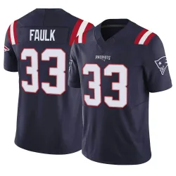 Men's Kevin Faulk New England Patriots No.33 Limited Vapor F.U.S.E. Jersey - Navy