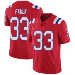 Men's Kevin Faulk New England Patriots No.33 Limited Vapor Untouchable Alternate Jersey - Red