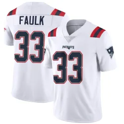 Men's Kevin Faulk New England Patriots No.33 Limited Vapor Untouchable Jersey - White