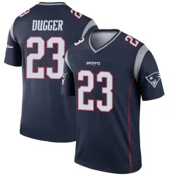 Men's Kyle Dugger New England Patriots No.23 Legend Jersey - Navy