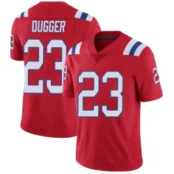 Men's Kyle Dugger New England Patriots No.23 Limited Vapor Untouchable Alternate Jersey - Red