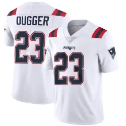 Men's Kyle Dugger New England Patriots No.23 Limited Vapor Untouchable Jersey - White