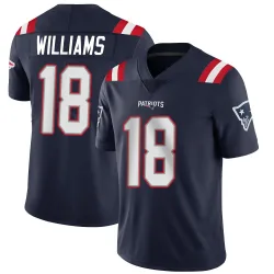Men's Kyle Williams New England Patriots No.18 Limited Team Color Vapor Untouchable Jersey - Navy