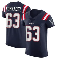 Men's Liam Fornadel New England Patriots No.63 Elite Team Color Vapor Untouchable Jersey - Navy