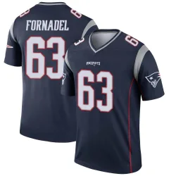 Men's Liam Fornadel New England Patriots No.63 Legend Jersey - Navy
