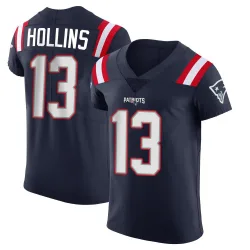 Men's Mack Hollins New England Patriots No.13 Elite Team Color Vapor Untouchable Jersey - Navy