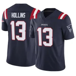 Men's Mack Hollins New England Patriots No.13 Limited Vapor F.U.S.E. Jersey - Navy