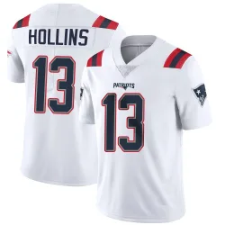 Men's Mack Hollins New England Patriots No.13 Limited Vapor Untouchable Jersey - White