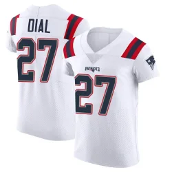 Men's Marcellas Dial Jr. New England Patriots No.27 Elite Vapor Untouchable Jersey - White