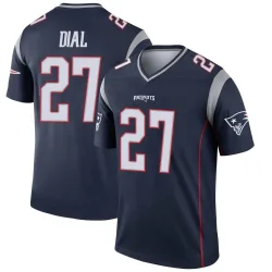 Men's Marcellas Dial Jr. New England Patriots No.27 Legend Jersey - Navy
