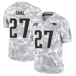 Men's Marcellas Dial Jr. New England Patriots No.27 Limited 2024 Salute to Service Jersey - Arctic Camo
