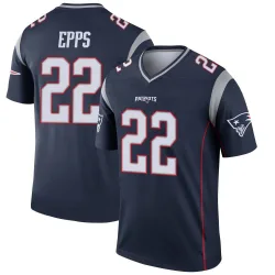 Men's Marcus Epps New England Patriots No.22 Legend Jersey - Navy