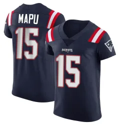 Men's Marte Mapu New England Patriots No.15 Elite Team Color Vapor Untouchable Jersey - Navy