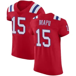 Men's Marte Mapu New England Patriots No.15 Elite Vapor Untouchable Alternate Jersey - Red