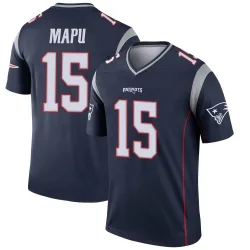 Men's Marte Mapu New England Patriots No.15 Legend Jersey - Navy