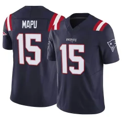 Men's Marte Mapu New England Patriots No.15 Limited Vapor F.U.S.E. Jersey - Navy