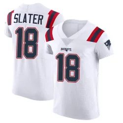 Men's Matthew Slater New England Patriots No.18 Elite Vapor Untouchable Jersey - White
