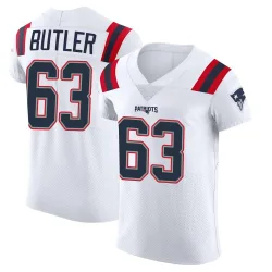 Men's Mehki Butler New England Patriots No.63 Elite Vapor Untouchable Jersey - White