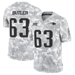 Men's Mehki Butler New England Patriots No.63 Limited 2024 Salute to Service Jersey - Arctic Camo