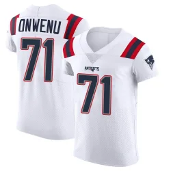 Men's Mike Onwenu New England Patriots No.71 Elite Vapor Untouchable Jersey - White