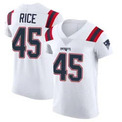 Men's Monty Rice New England Patriots No.45 Elite Vapor Untouchable Jersey - White