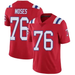 Men's Morgan Moses New England Patriots No.76 Limited Vapor Untouchable Alternate Jersey - Red