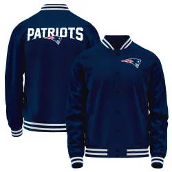 Men's New England Patriots No. Full-Snap Jacket - Navy