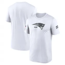 Men's New England Patriots No. Legend 2024 Salute To Service Performance T-Shirt - White