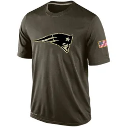 Men's New England Patriots No. Salute To Service KO Performance Dri-FIT T-Shirt - Olive