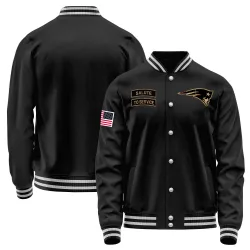 Men's New England Patriots No. Salute to Service Sideline Performance Jacket - Black
