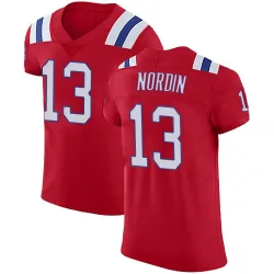 Men's Quinn Nordin New England Patriots No.13 Elite Vapor Untouchable Alternate Jersey - Red