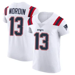 Men's Quinn Nordin New England Patriots No.13 Elite Vapor Untouchable Jersey - White