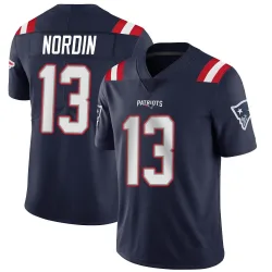 Men's Quinn Nordin New England Patriots No.13 Limited Team Color Vapor Untouchable Jersey - Navy