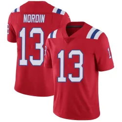 Men's Quinn Nordin New England Patriots No.13 Limited Vapor Untouchable Alternate Jersey - Red